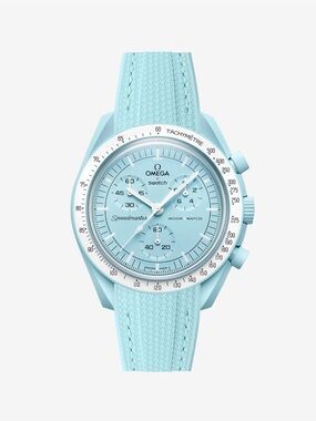 Omega x Swatch Speedmaster Moonwatch - Light Blue Chronograph